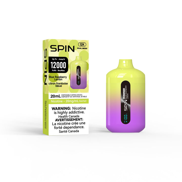 Spin 12K - Up to 12000 Puffs - Blue Raspberry Lemon