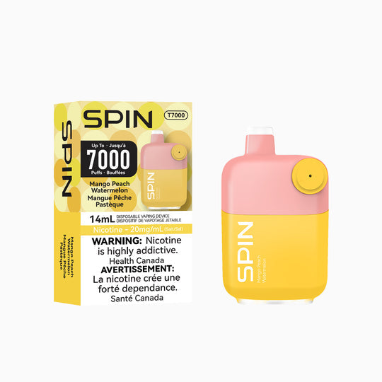 Spin T7000 Disposable Rechargeable Vape - Mango Peach Watermelon