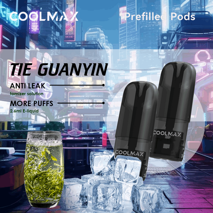 COOLMAX Prefilled Pods - Tieguanyin(Green Tea)